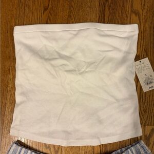 a new day White Tube Top